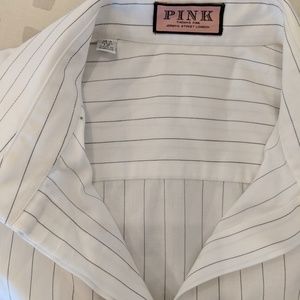 White striped Thomas Pink button down shirt